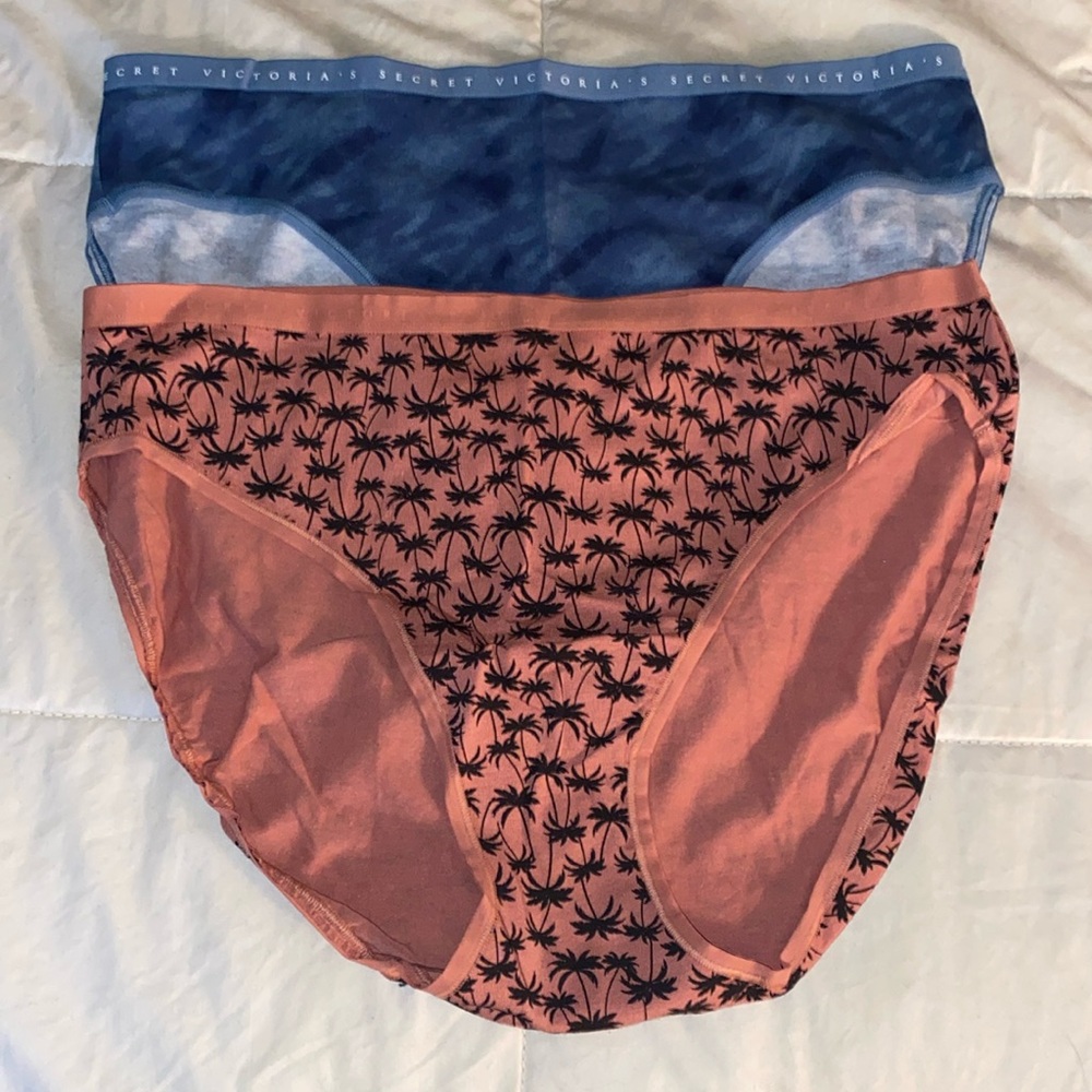 2 Pair Victoria Secret High Leg Briefs